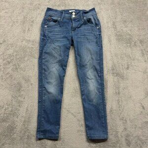 Hudson Collin Skinny Jeans Womens Blue Size 25 Denim Faded